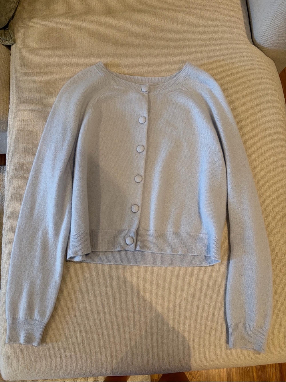 Light blue cashmere cardigan